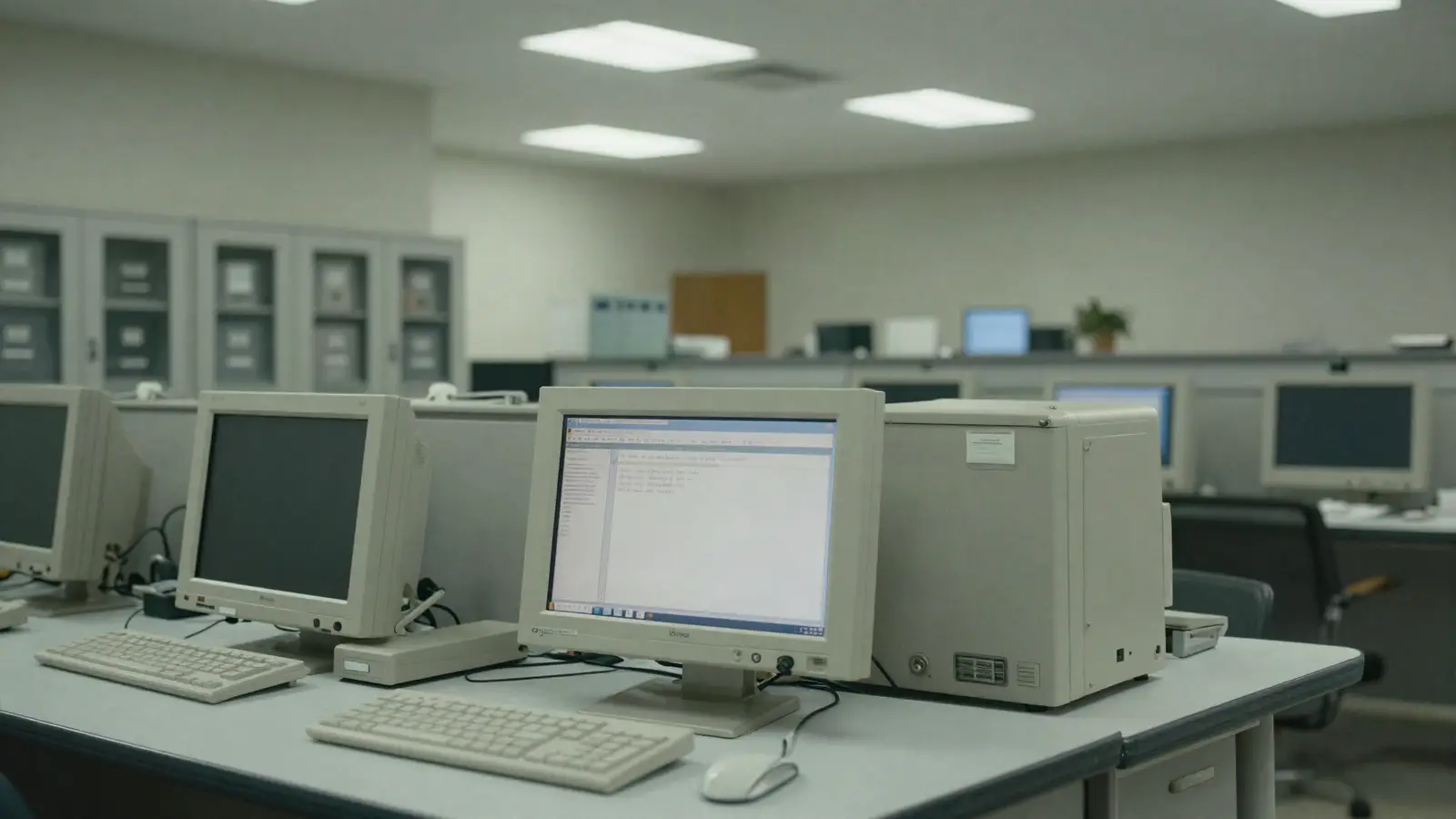 A public administration office with long-lived desktop systems