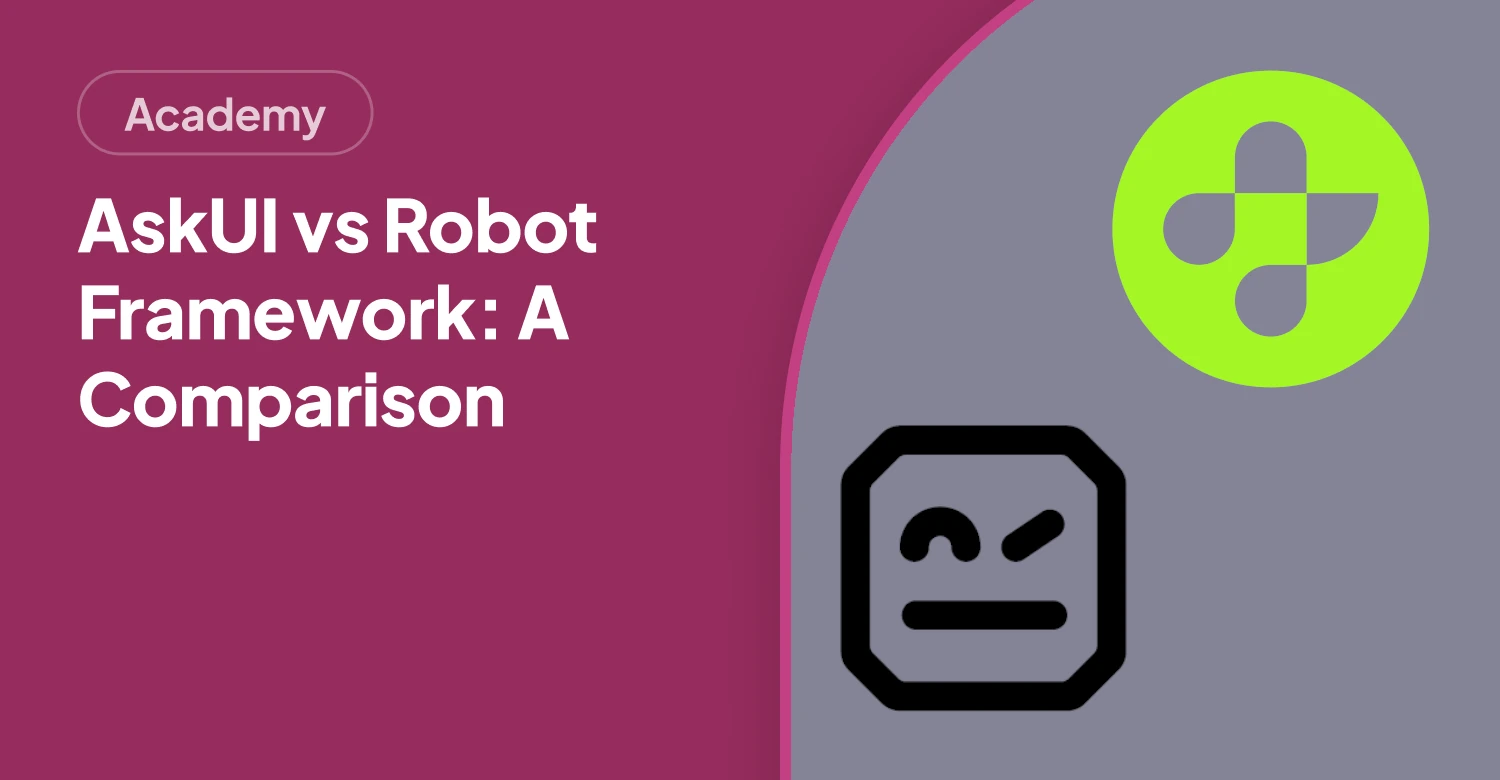 AskUI vs Robot Framework: Visual AI vs Keyword Test Tool