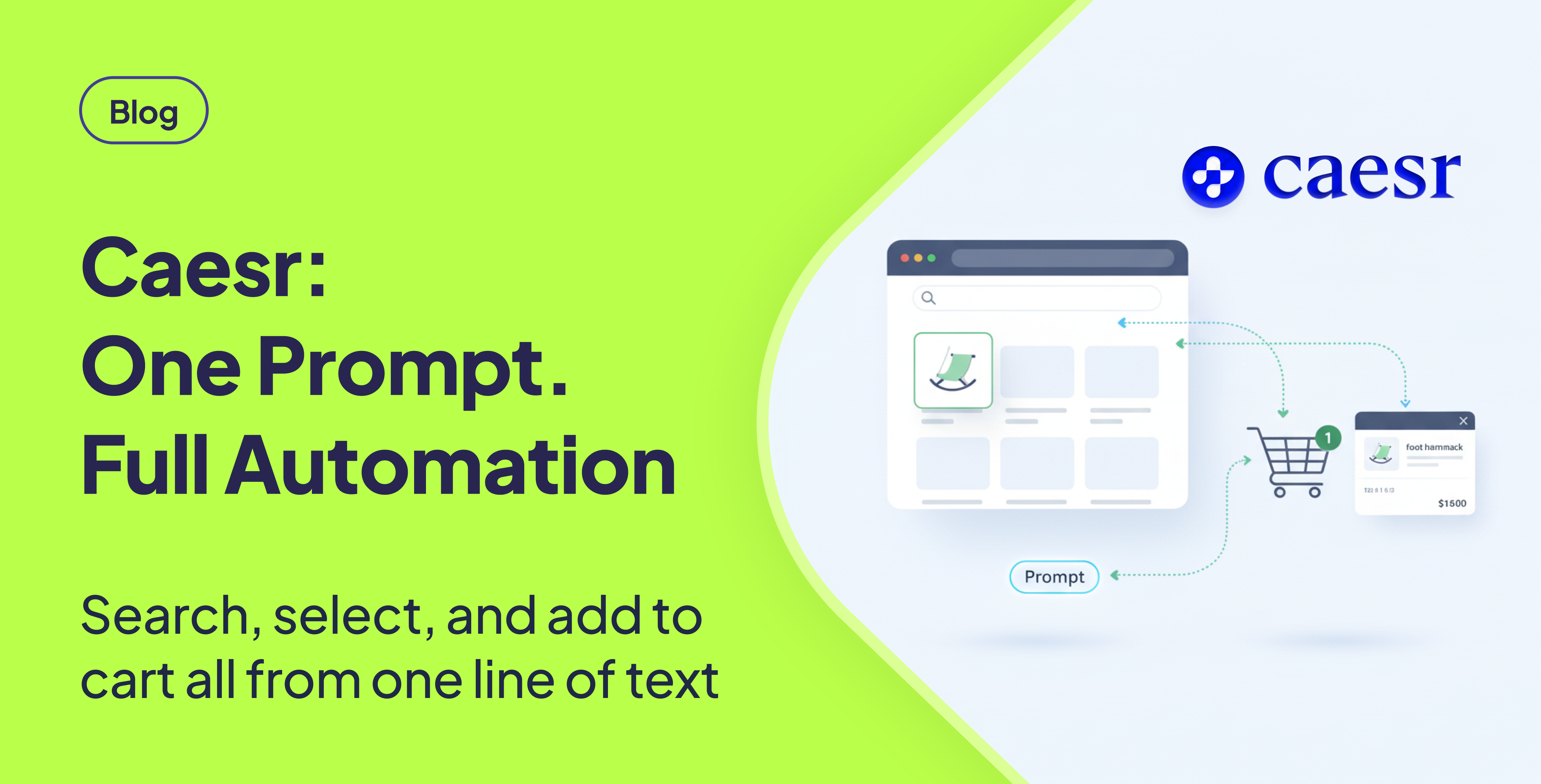 Caesr: Automate Shopping with a Single Prompt