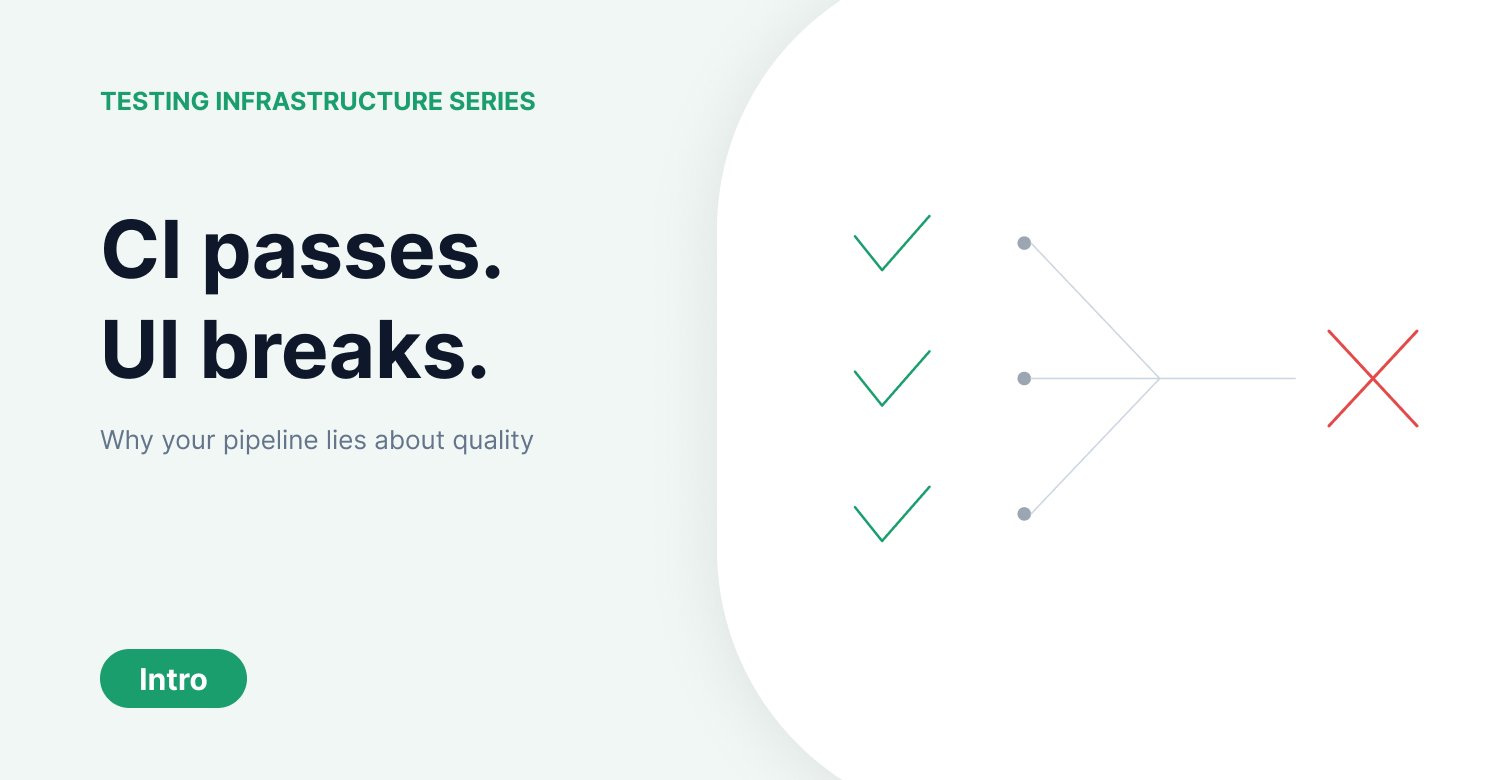 Why CI Can Pass While the UI Is Still Broken