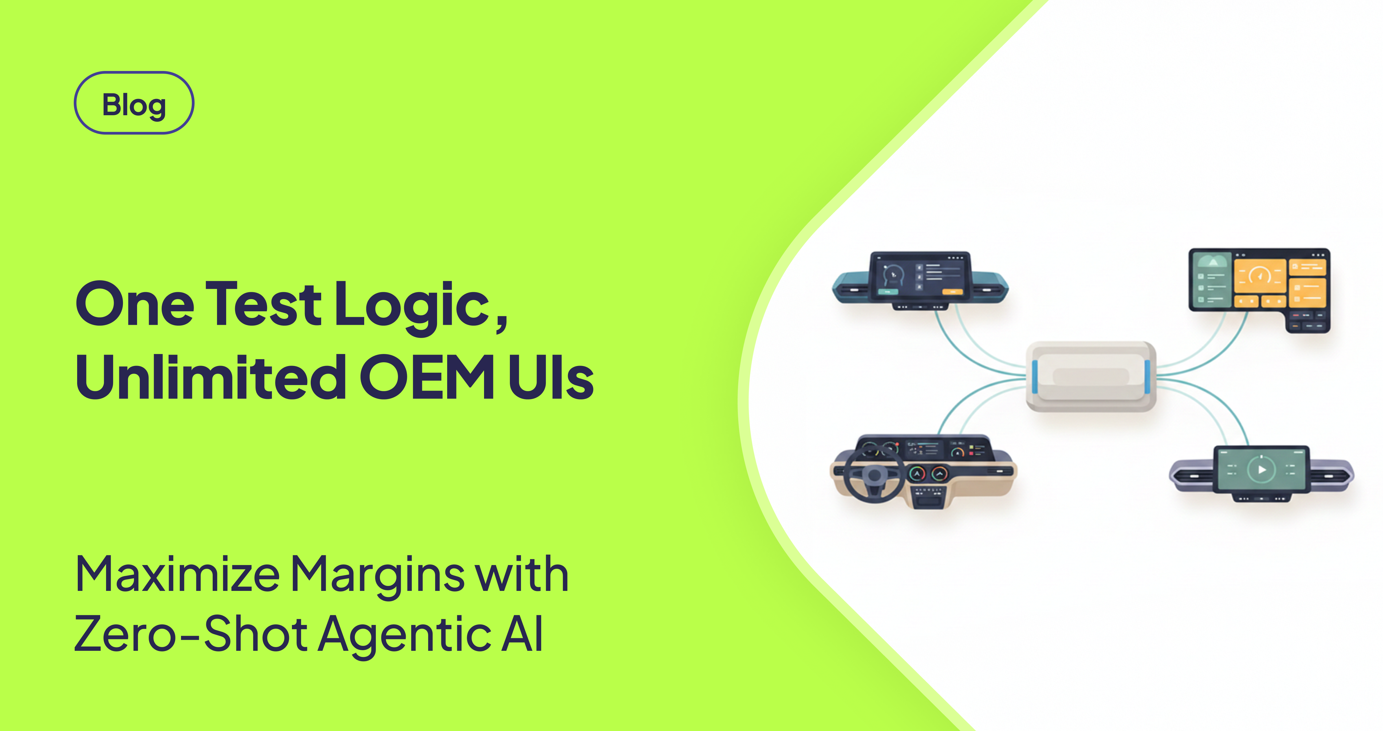 Zero-Shot Scalability: One Test Logic, Ten Different OEM UIs